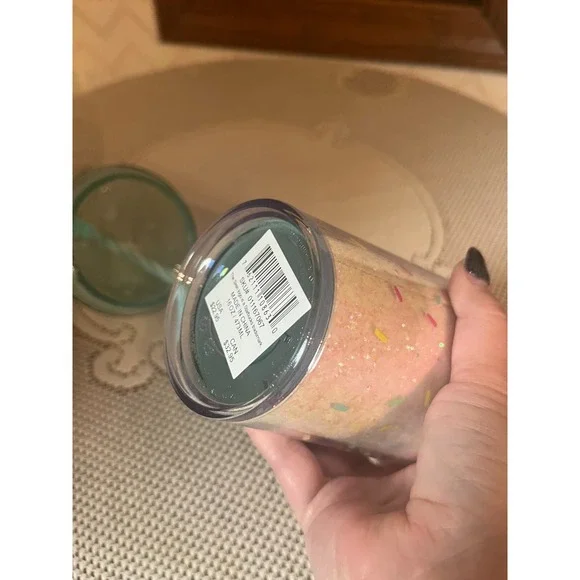 Starbucks Summer 2025 Glitter Dome W/Birthday Candle Straw‎ Topper 16 Oz Tumbler